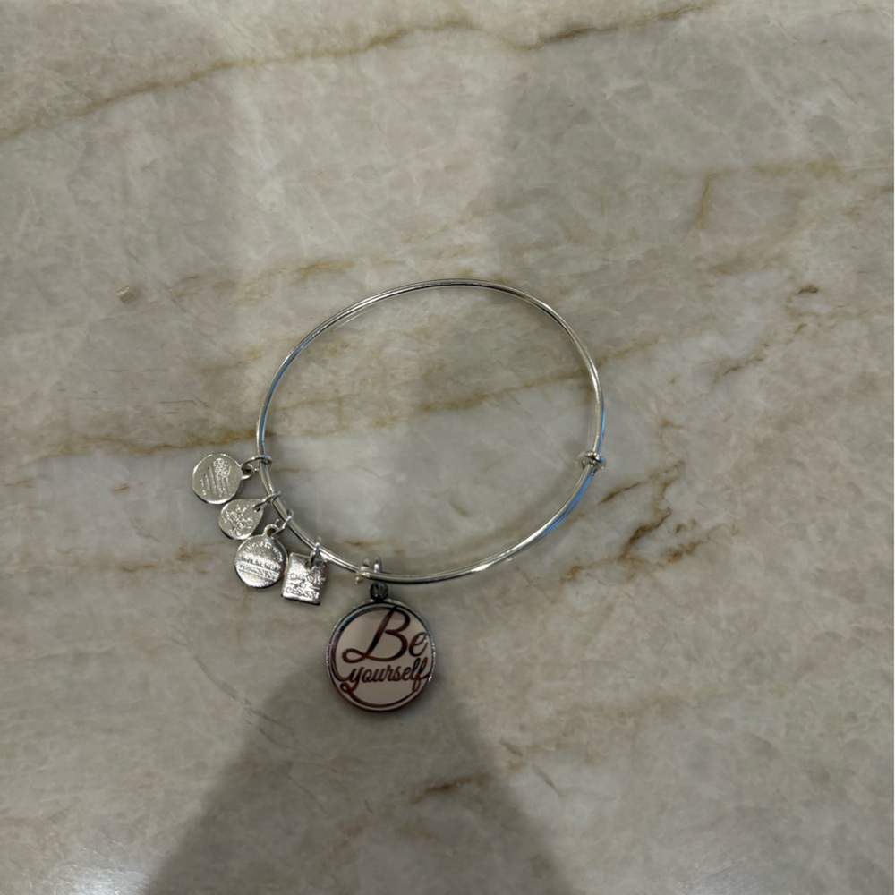 Alex and Ani Silver 'Be Yourself' Charm Bracelet